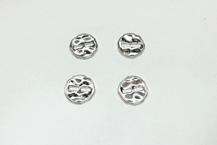 Гудзик 15 мм Mertbutton 2 отвори нікель SMB-280