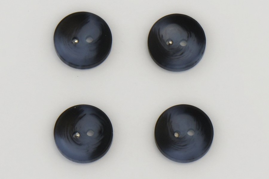 Гудзик 18 мм Mertbutton 2 отвори класичний синій темний FNL-253-28-0859