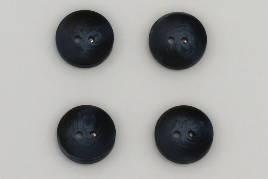 Гудзик 18 мм Mertbutton 2 отвори класичний синій темний FNL-253-28-0808