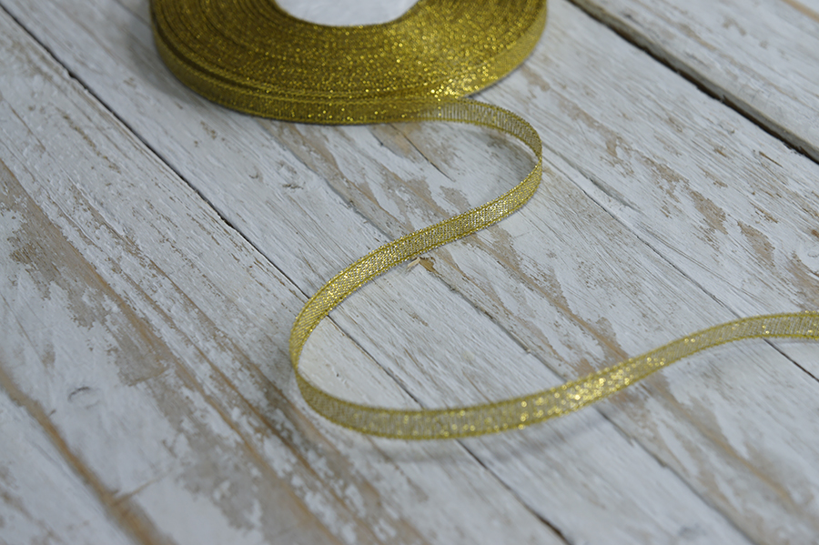 Стрічка люрекс 6 мм MH золото 6106-0008-gold-МН