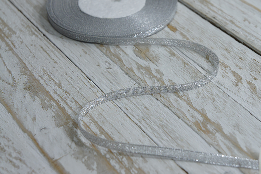 Стрічка люрекс 6 мм MH срібло 6106-0008-silver-МН