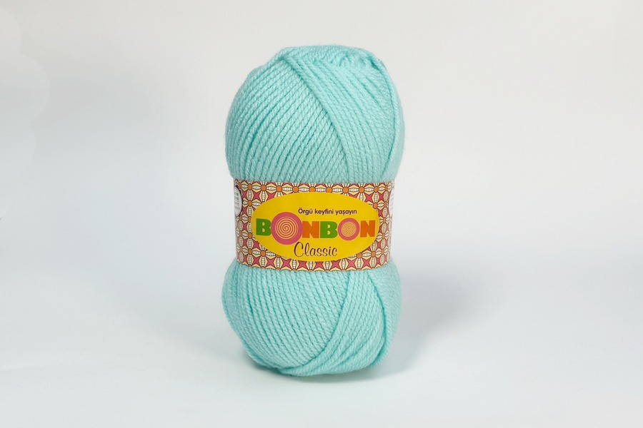 Пряжа NAKO Bonbon Classic акрил 100% м'ятний темний 200м(100гр) 98203