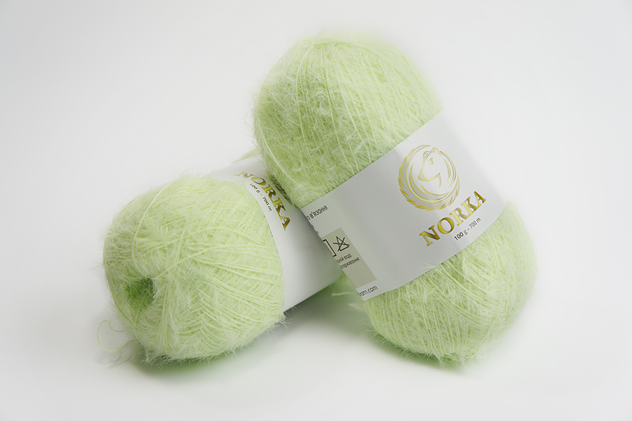 Пряжа Norka поліамід 100% салатовий 700м(100гр)