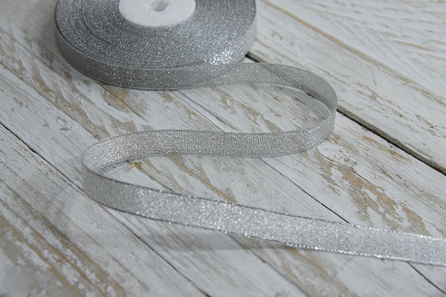 Стрічка люрекс 12 мм MH срібло 6106-0010-silver-МН