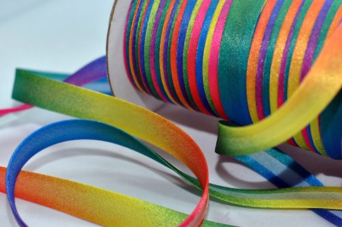 Бейка 16 мм MH сатинова (атласна), підвернута