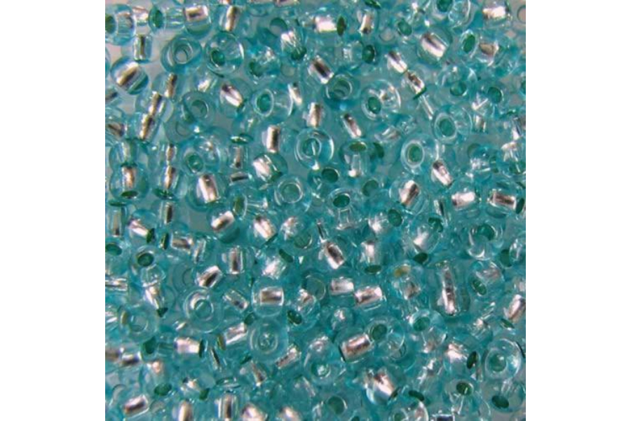 Бісер Preciosa 78165 №10 прозорий сольгель бірюзовий темний 2,3 мм