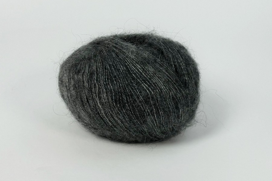 Пряжа Mohair кід мохер 75%, поліамід 25% сірий 200м(25гр) 6032-7067-28