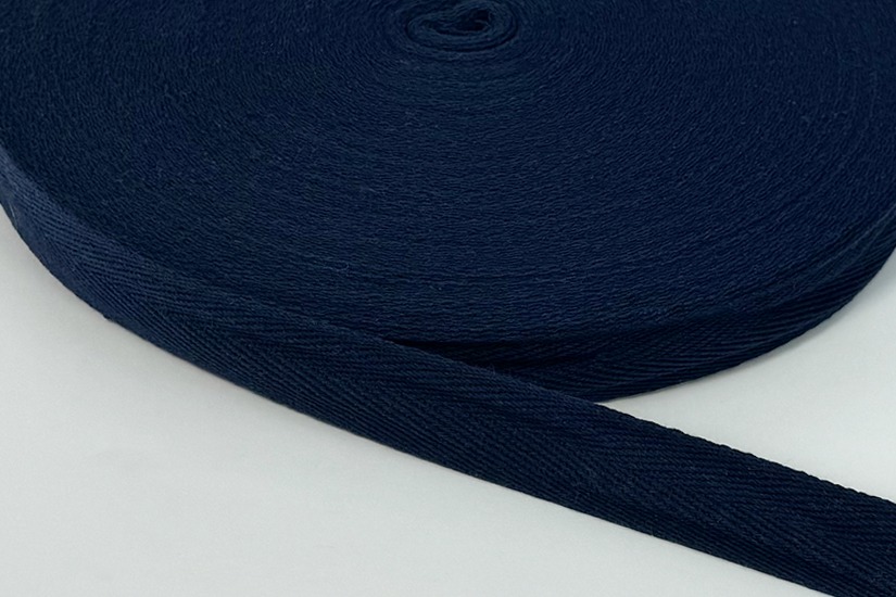 Стрічка кіперна 25 мм синій темний 25-2167
