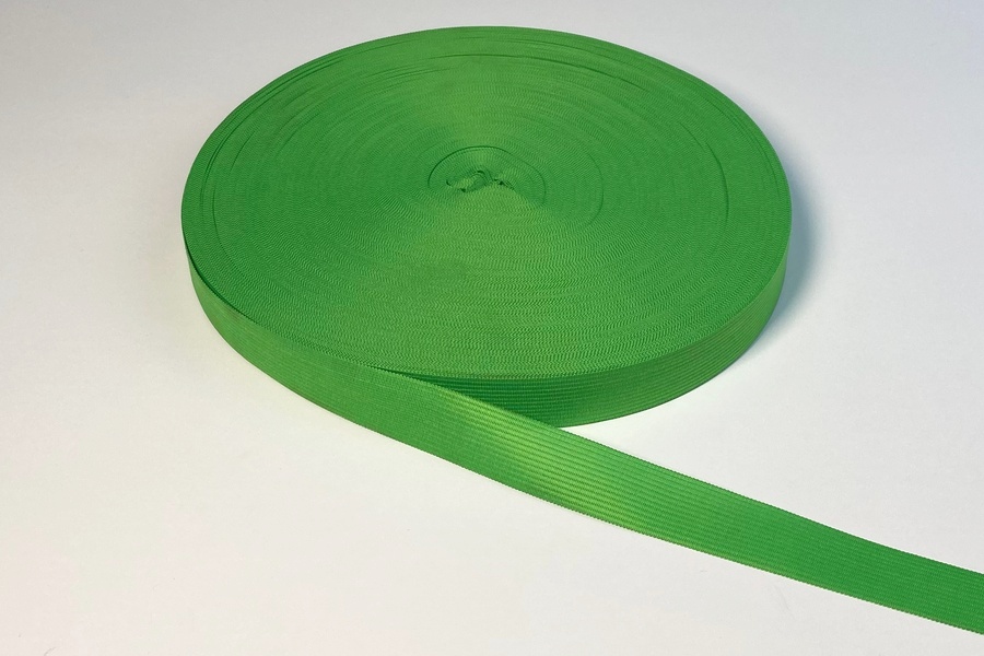 Тасьма 23 мм в'язана зелений світлий