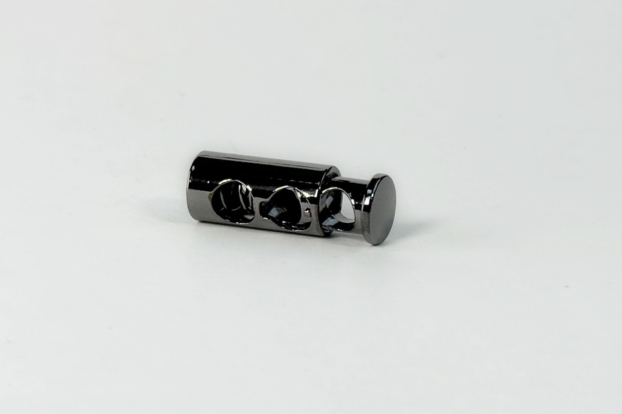 Фіксатор для шнура СТ1216 (метал) MH нікель чорний 12х34,4 мм