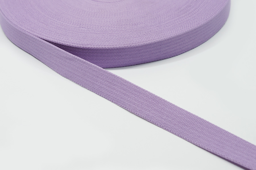 Тасьма 20 мм Лента ткана бузковий