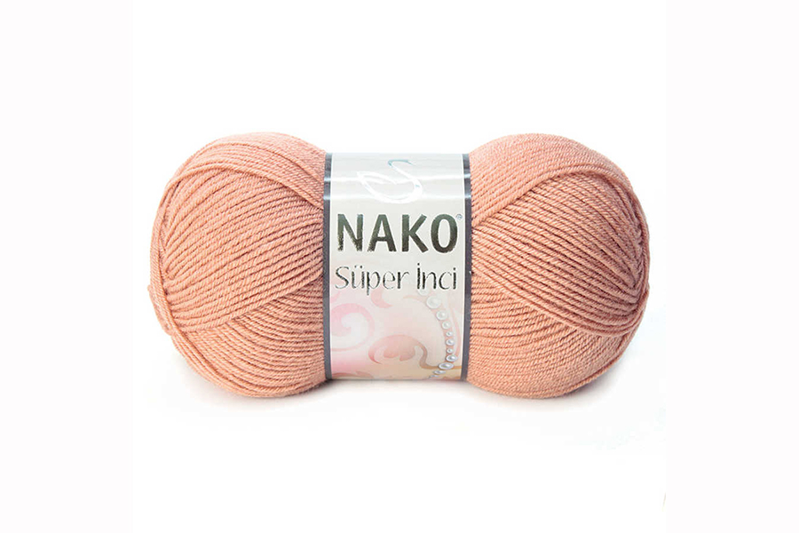 Пряжа NAKO Super Inci вовна 25%, акрил 75% кавовий молочний 260м(100гр) 11071