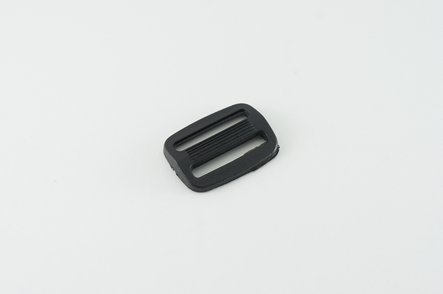 Пряжка-регулятор 25 мм подвійний чорний