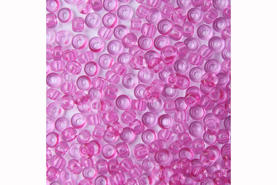 Бісер Preciosa 01192 №10 кришталь сольгель рожевий бузковий 2,3 мм
