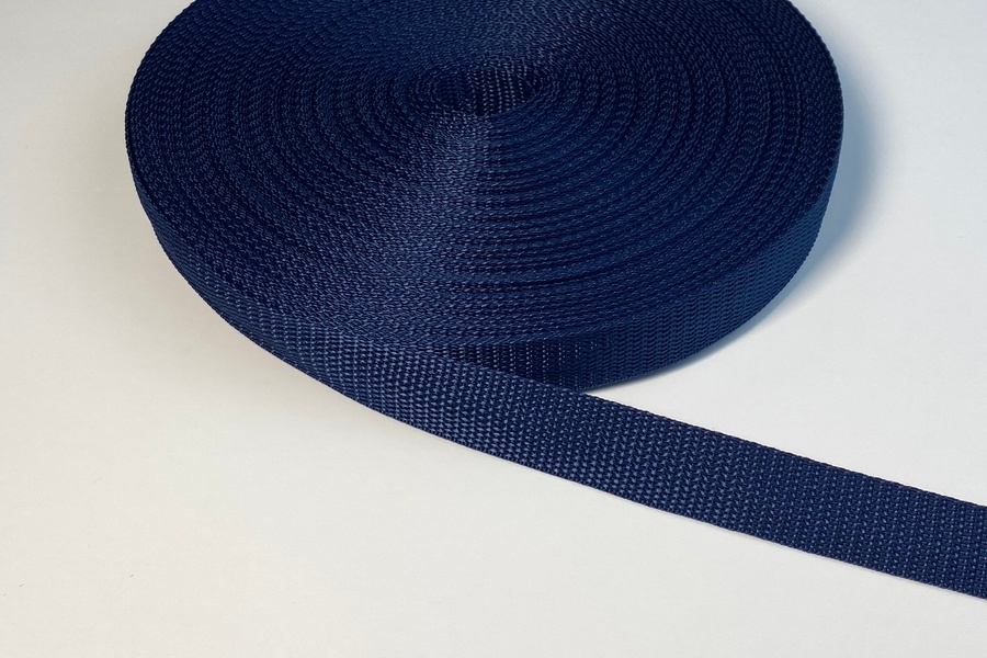 Стрічка 25 мм синій темний