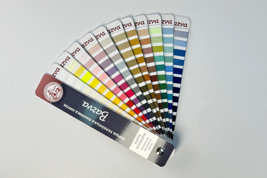 Карта кольорів нитки швейні Barva