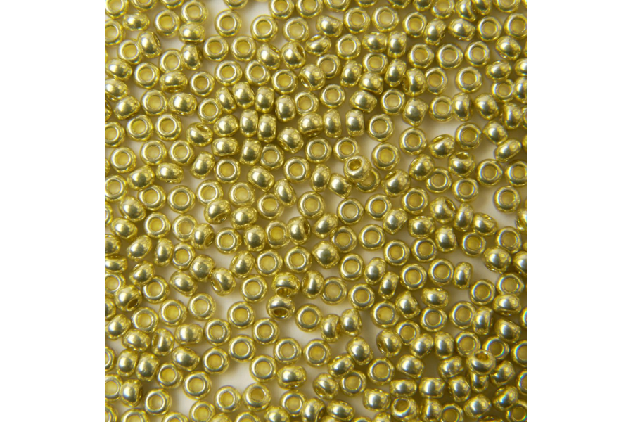 Бісер Preciosa 18151 №10 непрозорий сольгель золото 2,3 мм