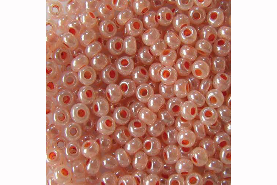 Бісер Preciosa 37389 №10 алебастр фарбована серединка рожевий персиковий 2,3 мм