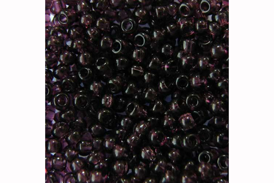 Бісер Preciosa 20060 №10 прозорий кольоровий бордовий темний 2,3 мм