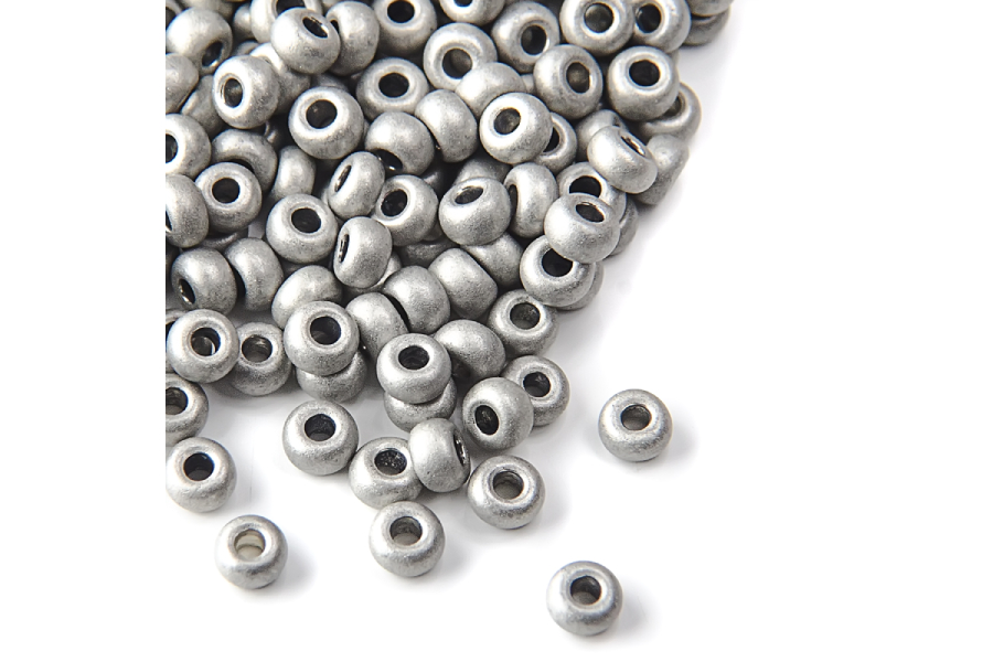 Бісер Preciosa 18542 №10 непрозорий матовий сірий 2,3 мм