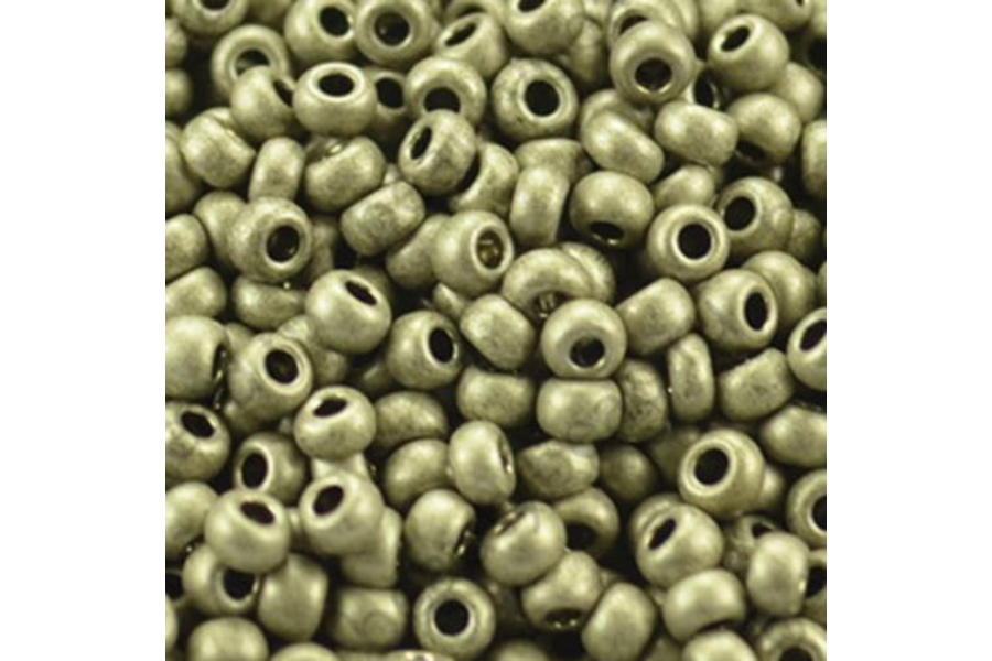 Бісер Preciosa 18549 №10 непрозорий матовий оливковий світлий 2,3 мм