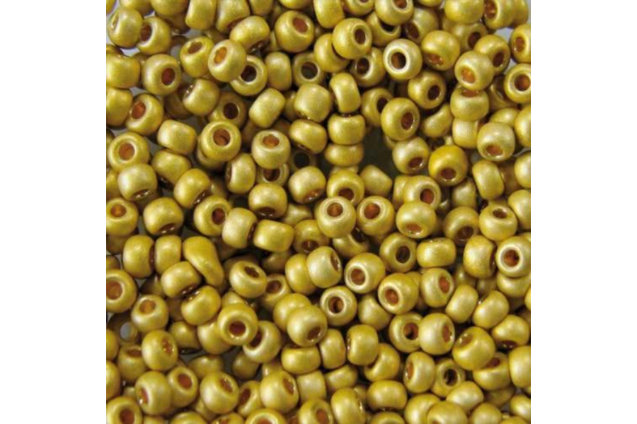 Бісер Preciosa 18586 №10 непрозорий матовий золото 2,3 мм