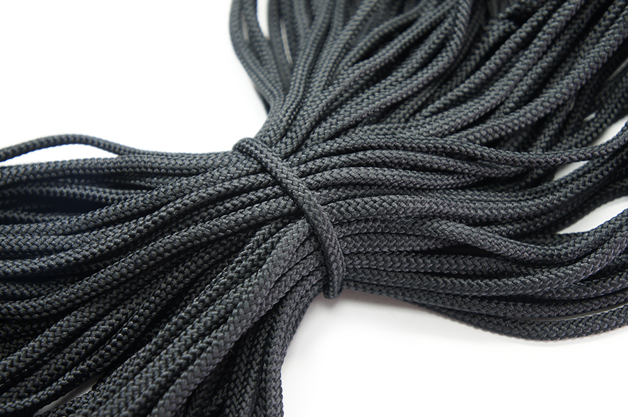 Шнур 4.0 мм для взуття 8-869 чорний