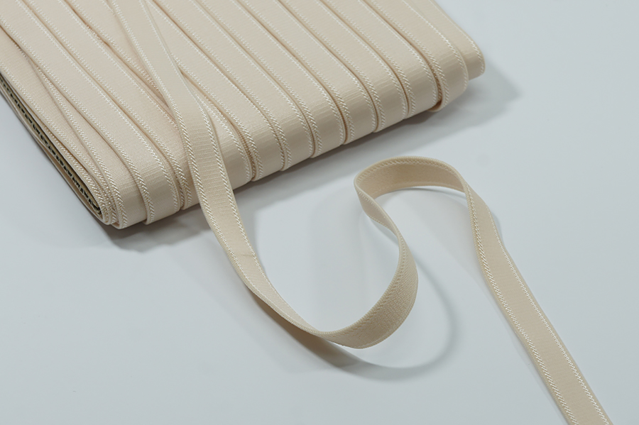 Тасьма еластична 10 мм для бретелей бежевий