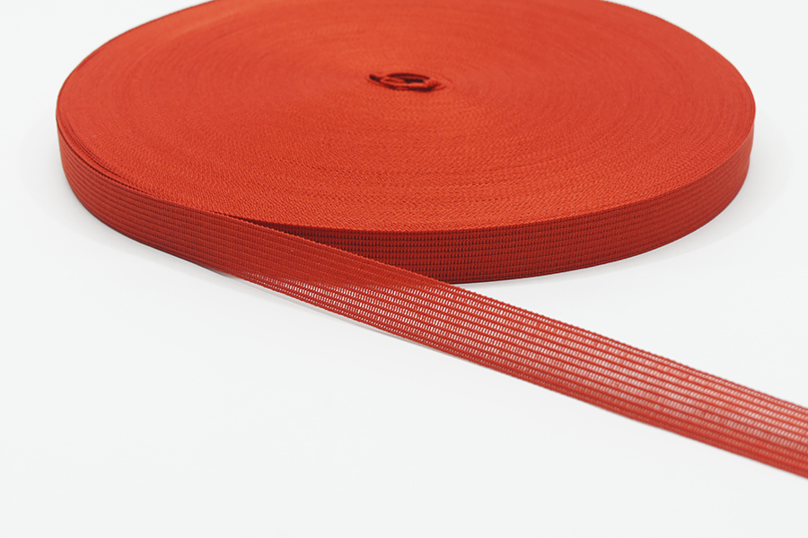 Тасьма 15 мм Лента в'язана червоний