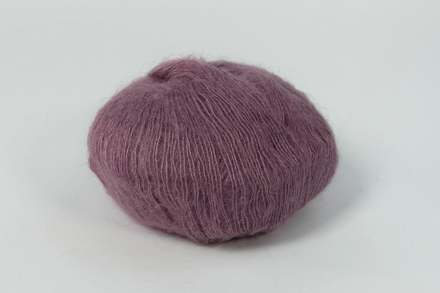 Пряжа Mohair кід мохер 75%, поліамід 25% фрезовий темний 200м(25гр)