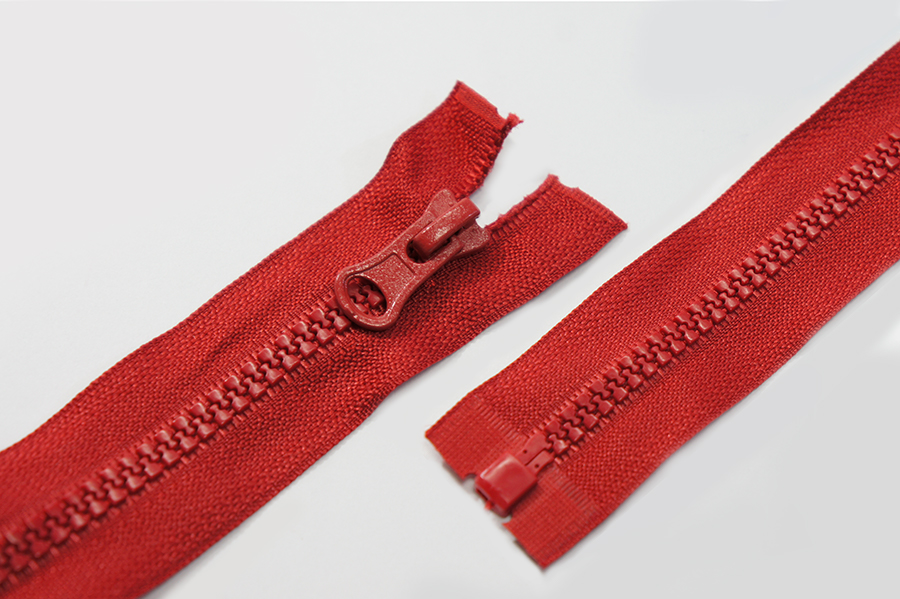 Блискавка MH Тип 5, 1 замок червоний темний 80 см