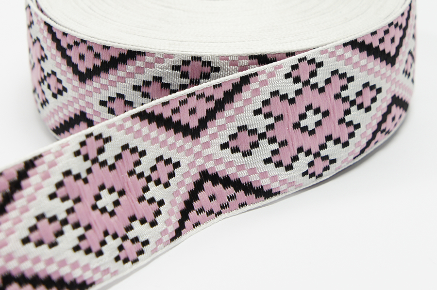Тасьма 32 мм рожевий