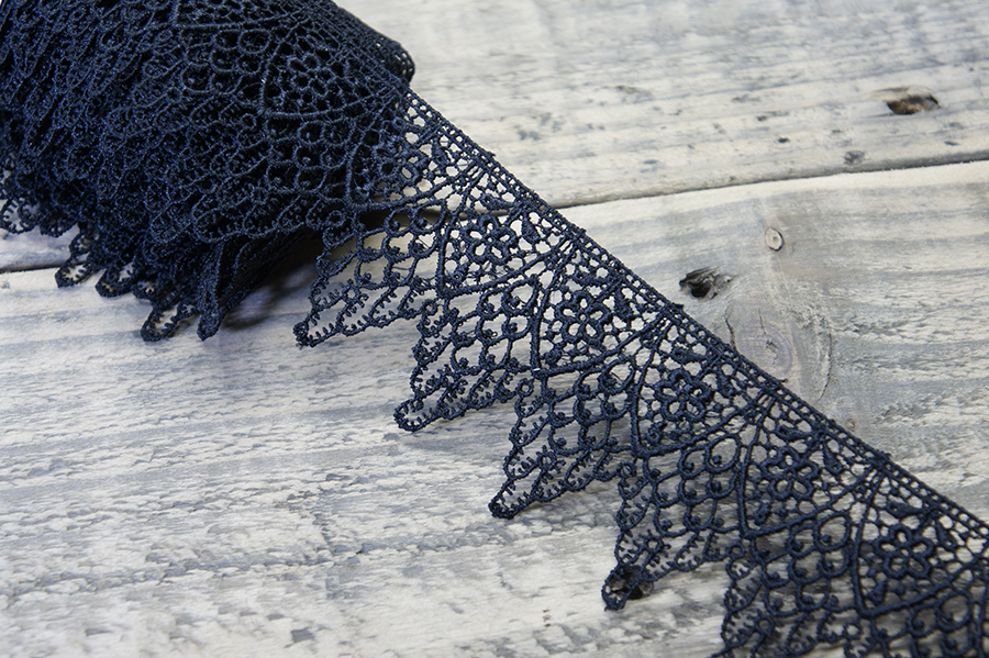 Мереживо гіпюр 65 мм SinemBro чорний 4G4236-65-black