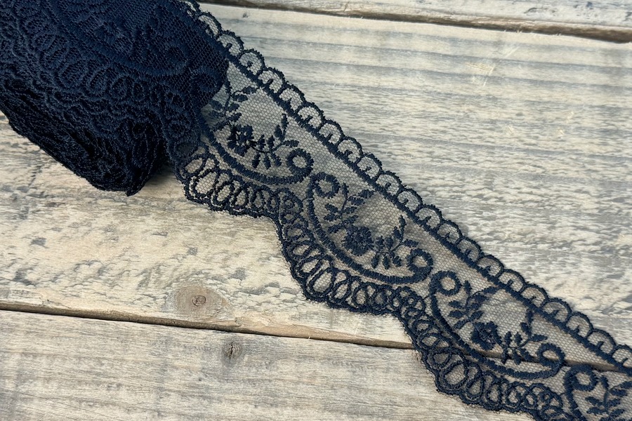 Мереживо блюмарин 50 мм SinemBro чорний