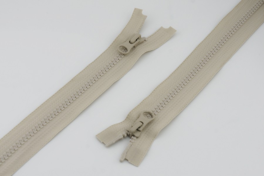 Блискавка YKK Тип 5, 2 замка молочний кремовий 75 см