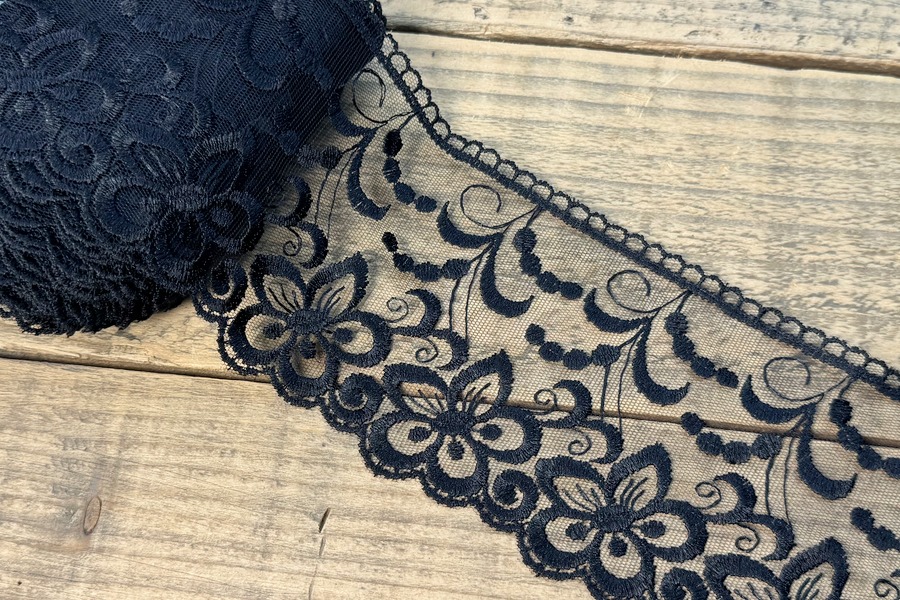 Мереживо блюмарин 100 мм SinemBro чорний 8BE1174-100-0000