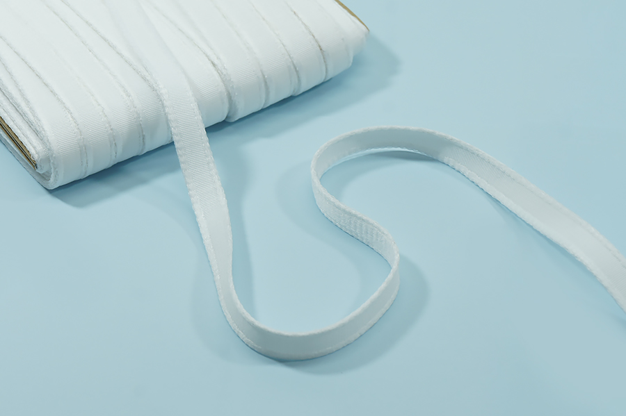 Тасьма - тунель 10 мм для бюстгалтера білий