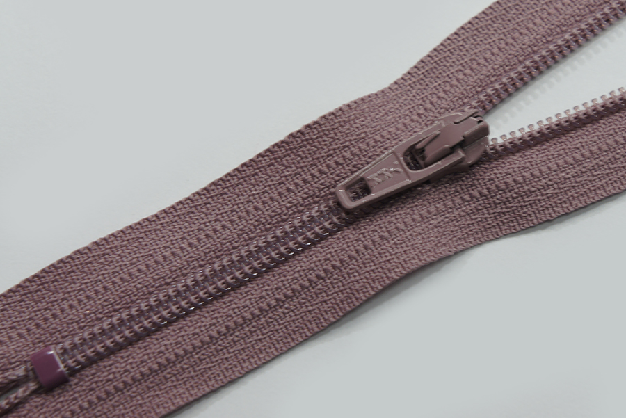 Блискавка YKK Тип 3 рожевий сірий темний 18 см