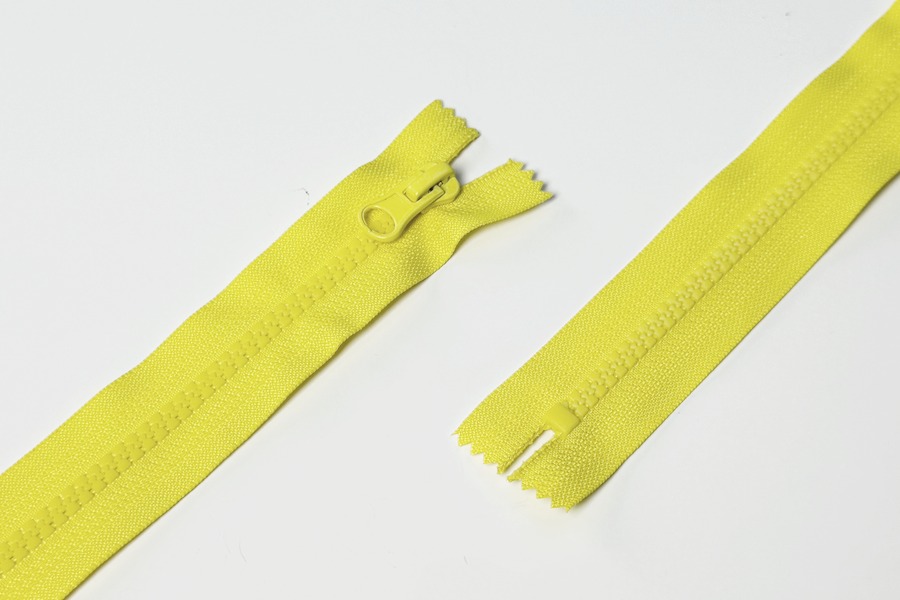 Блискавка MH Тип 5, нероз'ємні жовтий лимонний яскравий 18 см