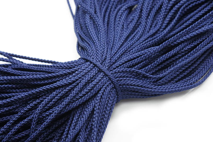 Шнур 4.0 мм для взуття 1-35 Лента синій фіолетовий