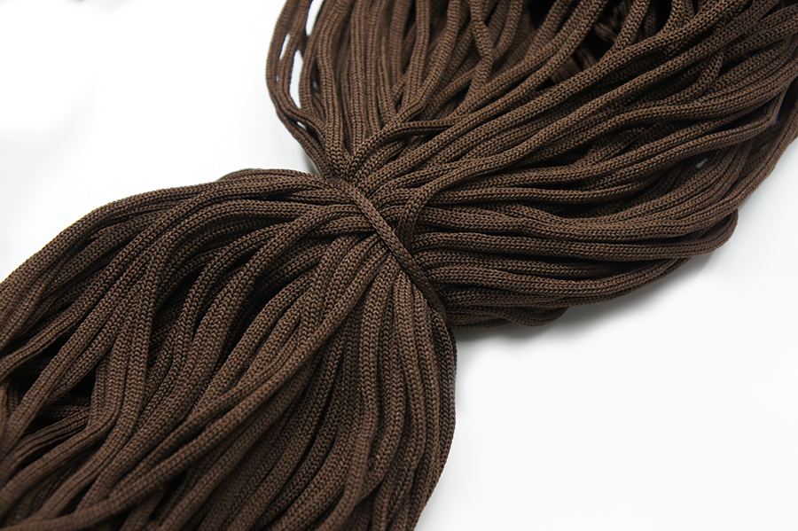 Шнур 5.0 мм для взуття 1-39 Лента коричневий темний