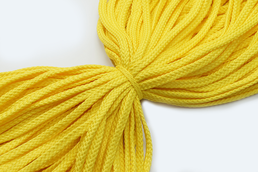 Шнур 7.0 мм для взуття 6-853 Лента жовтий