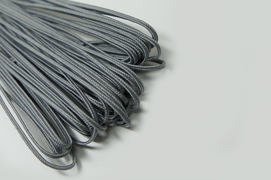 Шнур 1.8 мм сутажний Лента сірий