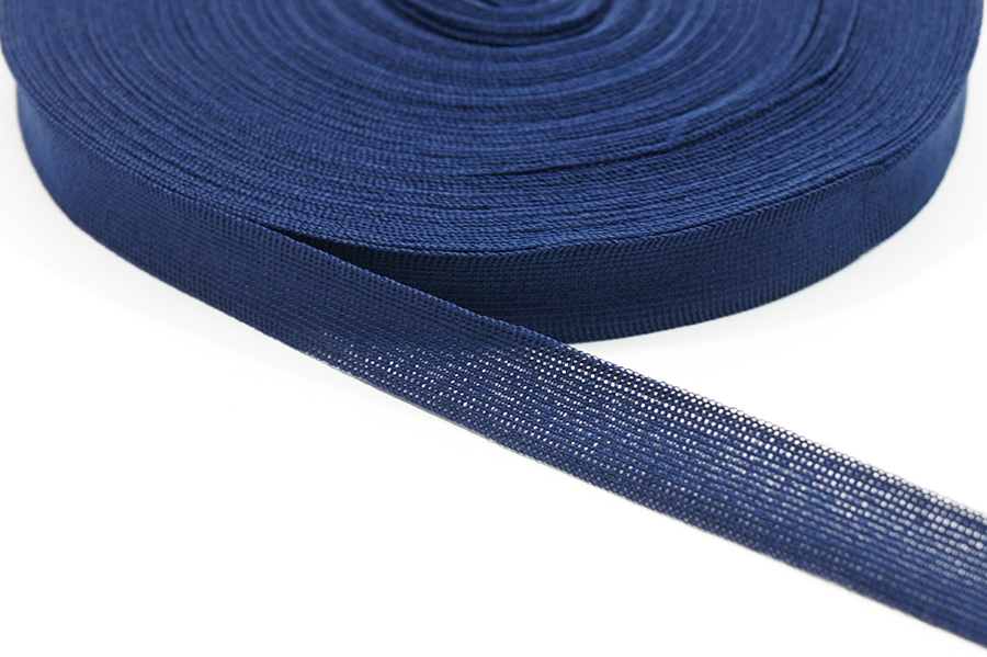 Тасьма 18 мм Лента в'язана синій фіолетовий