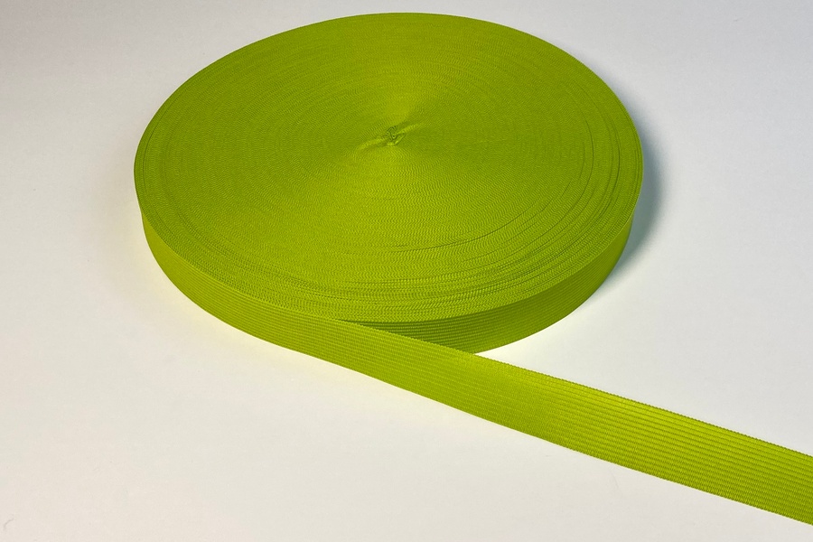 Тасьма 23 мм в'язана салатовий