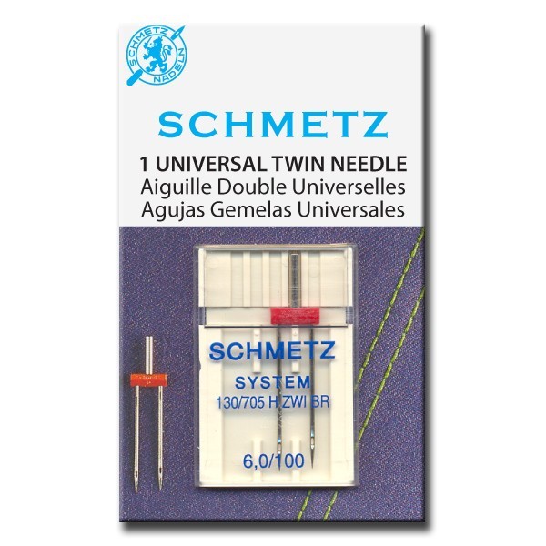 Голка подвійна універсальна №100 (6,0 мм) SCHMETZ подвійна голка
