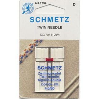 Голка подвійна універсальна №100 (4,0 мм) SCHMETZ подвійна голка