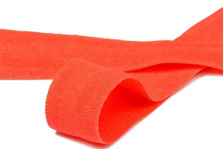 Бейка 15 мм матова, еластична червоний яскравий