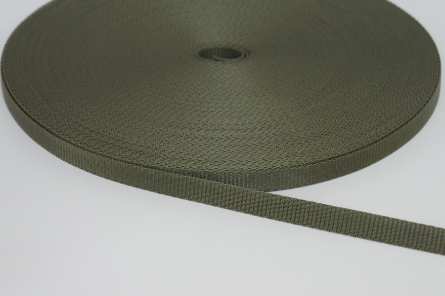 Стрічка 15 мм болотний темний