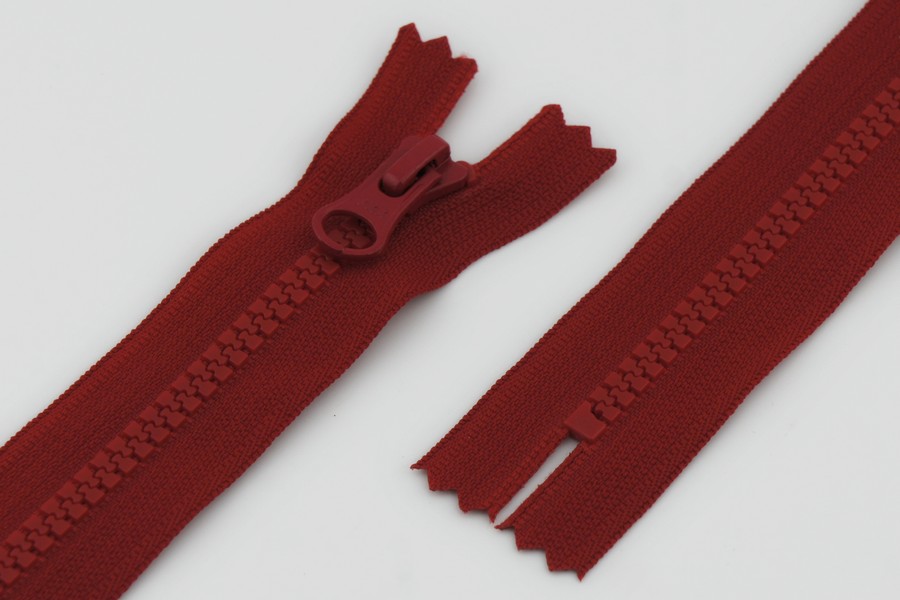 Блискавка YKK Тип 5, нероз'ємні червоний яскравий 18 см